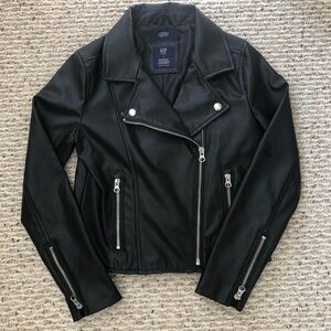 EUC GapKids faux leather jacket size 8